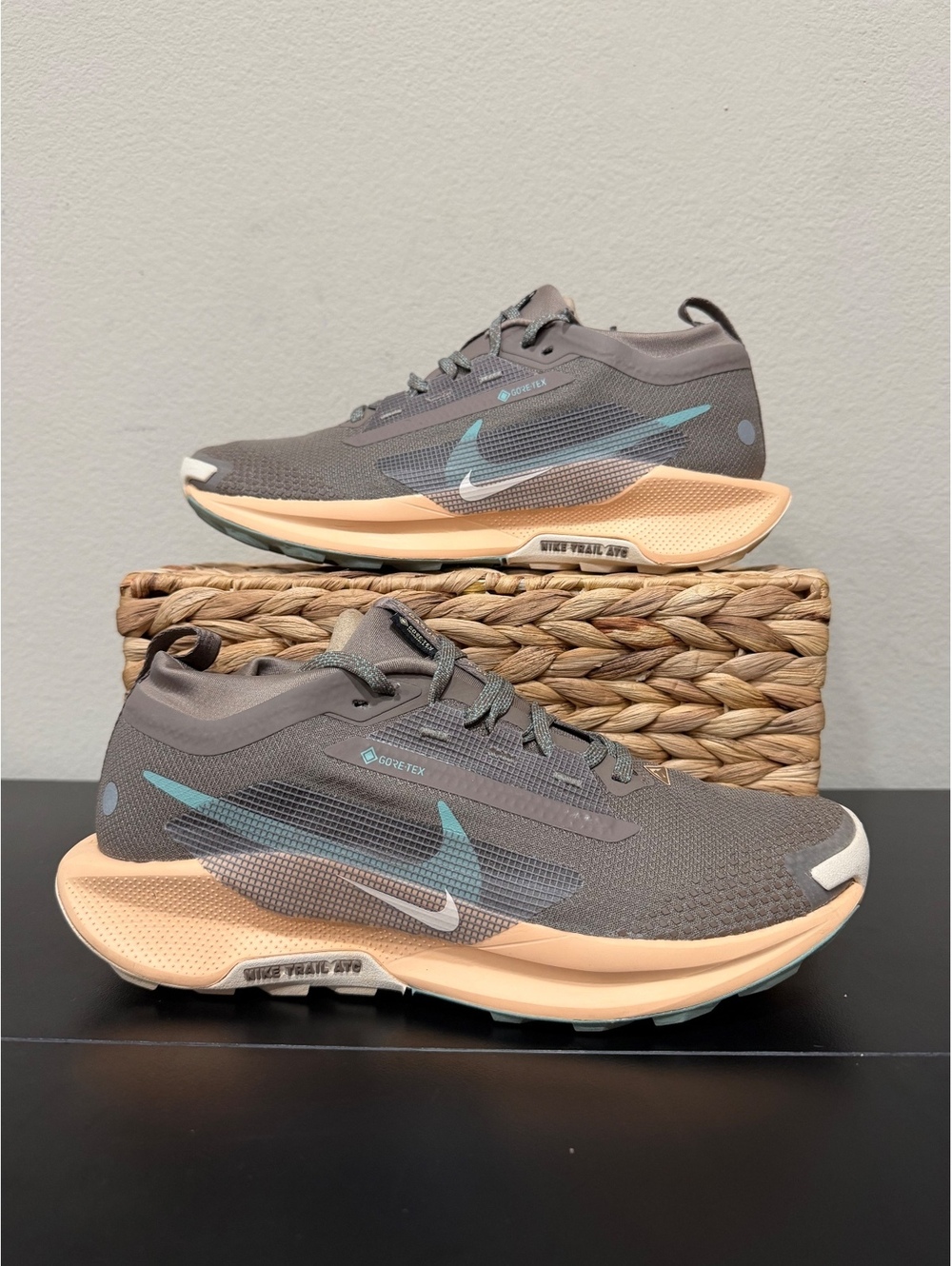 Size 9.5 - Nike Women’s Pegasus Trail 5 GORE-TEX “Mink Brown Orange Chalk”